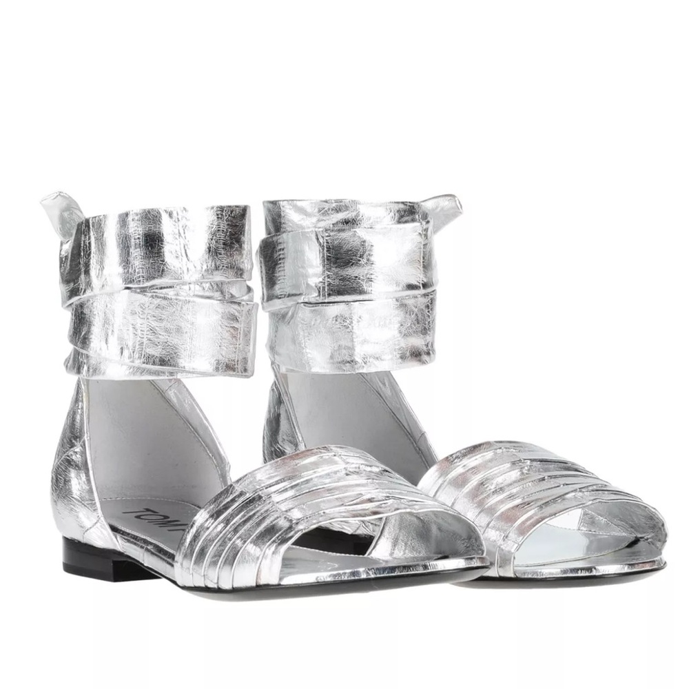 TOM FORD Eel Leather Sandals 38
